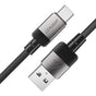 Cablu Acefast de date (C9-04), USB to Type-C, Incarcare rapida, 3A, Braided Nylon, 25.000 Bends, 1.2m, negru