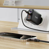 Cablu Acefast de date (C9-04), USB to Type-C, Incarcare rapida, 3A, Braided Nylon, 25.000 Bends, 1.2m, negru