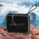 Boxa portabila Acefast Go (K4), Bluetooth 5.4, Portabil, 5W Full-range Speaker, Rezistent la apa IPX7, Type-C, 900mAh, negru
