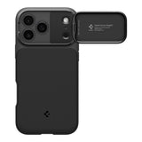 Husa pentru iPhone 17 Pro, Spigen Optik Armor MagSafe (ACS09953), negru