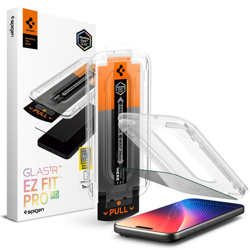 Folie de protectie pentru iPhone 16 Pro Max, Spigen Glas.tR EZ-FIT Pro (AGL10096)