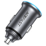Incarcator auto Acefast (B15), Incarcare rapida, USB, Type-C, 65W, Aluminium Alloy, gri