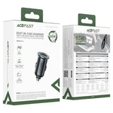 Incarcator auto Acefast (B15), Incarcare rapida, USB, Type-C, 65W, Aluminium Alloy, gri