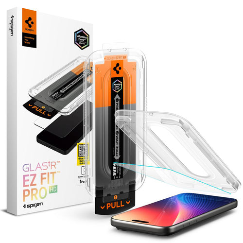 Folie de protectie pentru iPhone 16 Pro Max, Spigen Glas.tR EZ-FIT Pro HD (AGL10095)