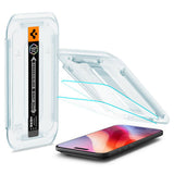Folie de protectie pentru iPhone 17 Air, Spigen (2 pack) Glas.tR EZ-FIT (AGL09861)