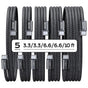 Cablu Lisen (5 pack) Cablu de date (YL0123070010), Type-C, 60W, 480Mbps, Incarcare rapida, Braided, 1m/1m/2m/2m/3m, negru