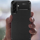 Husa pentru Samsung Galaxy A17 5G, Techsuit CarbonFiber, negru