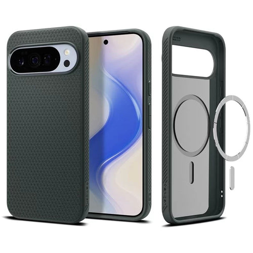Husa pentru Google Pixel 10 Pro XL, Spigen Liquid Air MagSafe (ACS09719), verde