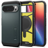 Husa pentru Google Pixel 10 Pro XL, Spigen Tough Armor MagSafe (ACS09730), verde