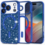 Husa pentru iPhone 17 Pro, Techsuit Lux Glitter MagSafe, albastru
