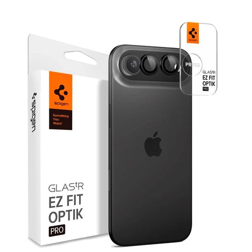 Folie de protectie pentru iPhone 17 Air, Spigen (2 pack) Optik.tR EZ Fit Pro Camera Glass (AGL09863)