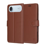 Husa pentru iPhone 17 Air, Techsuit Leather Folio, maro