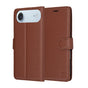 Husa pentru iPhone 17 Air, Techsuit Leather Folio, maro