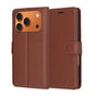 Husa pentru iPhone 17 Pro Max, Techsuit Leather Folio, maro