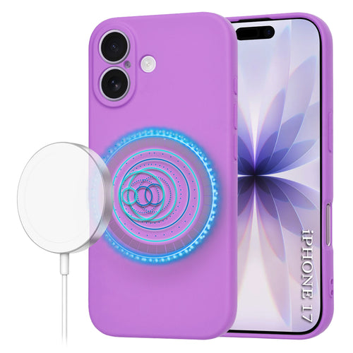 Husa pentru iPhone 17, Techsuit SoftFlex MagSafe, mov