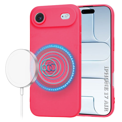 Husa pentru iPhone 17 Air, Techsuit SoftFlex MagSafe, fucsia