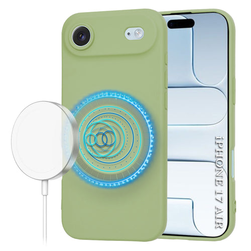 Husa pentru iPhone 17 Air, Techsuit SoftFlex MagSafe, verde