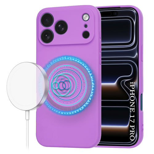 Husa pentru iPhone 17 Pro, Techsuit SoftFlex MagSafe, mov