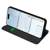 Husa pentru iPhone 17 Air, Techsuit Magskin Book, negru