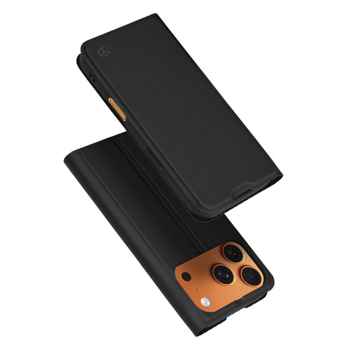 Husa pentru iPhone 17 Pro Max, Techsuit Magskin Book, negru