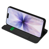Husa pentru iPhone 17, Techsuit Magskin Book, negru