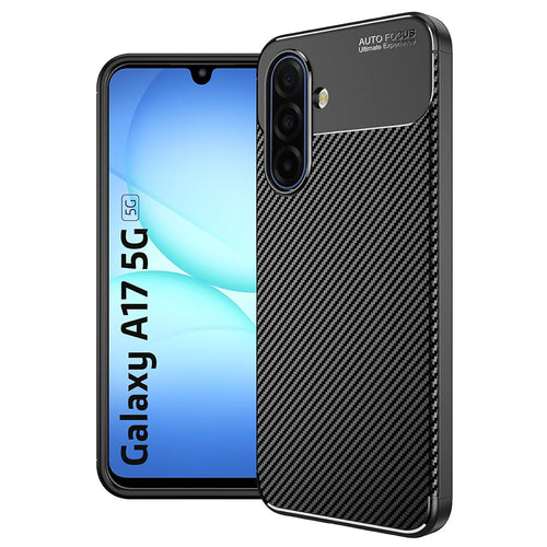 Husa pentru Samsung Galaxy A17 5G, Techsuit CarbonFiber, negru
