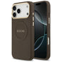 Husa pentru iPhone 17 Pro Max, Guess Peony Hot Stamp MagSafe (GUHMP17XPSAMSECW), maro