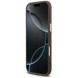 Husa pentru iPhone 17 Air, Guess Hardcase 4G Triangle Logo MagSafe (GUHMP17MP4TSRCMW), maro