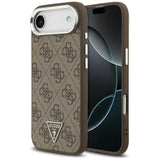 Husa pentru iPhone 17 Air, Guess Hardcase 4G Triangle Logo MagSafe (GUHMP17MP4TSRCMW), maro