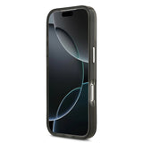 Husa pentru iPhone 17 Pro Max, Guess IML Gradient Triangle Logo MagSafe (GUHMP17XHGTMLCGK), negru