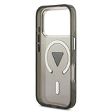 Husa pentru iPhone 17 Pro Max, Guess IML Gradient Triangle Logo MagSafe (GUHMP17XHGTMLCGK), negru