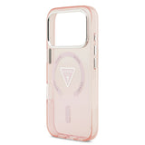 Husa pentru iPhone 17 Pro, Guess IML Gradient Triangle Logo MagSafe (GUHMP17LHGTMLCGP), roz