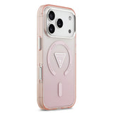 Husa pentru iPhone 17 Pro, Guess IML Gradient Triangle Logo MagSafe (GUHMP17LHGTMLCGP), roz
