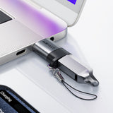 Adaptor Acefast Adapter (J8), Type-C to USB, 10Gbps Data Transmission, 27W, Incarcare Rapida, Gri