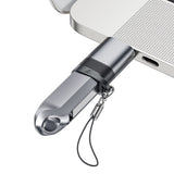Adaptor Acefast Adapter (J8), Type-C to USB, 10Gbps Data Transmission, 27W, Incarcare Rapida, Gri
