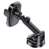 Suport auto Acefast cu Incarcare Wireless (D49), pentru Bord/Parbriz, Prindere magnetica, Clip blocare, 15W, pentru 4.7-6.9 Telefoane, negru
