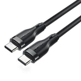 Cablu Acefast de date (C8-03), Incarcare rapida, Type-C to Type-C, 60W, 3A, Nylon Braided, 25.000 Bends, 1.2m, negru