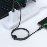 Cablu Acefast de date (C1-03), Type-C to Type-C, 60W, 20V/3A, Incarcare rapida, Nylon Braid, 1.2m, negru
