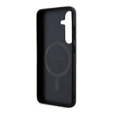 Husa pentru Samsung Galaxy Z Flip7, Guess 4G Collection Leather MagSafe (GUHMZF7P4MSEGCK), negru