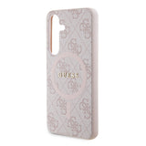 Husa pentru Samsung Galaxy Z Flip7, Guess 4G Collection Leather MagSafe (GUHMZF7P4MSEGCP), roz