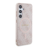 Husa pentru Samsung Galaxy Z Flip7, Guess 4G Collection Leather MagSafe (GUHMZF7P4MSEGCP), roz