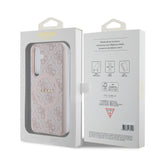 Husa pentru Samsung Galaxy Z Flip7, Guess 4G Collection Leather MagSafe (GUHMZF7P4MSEGCP), roz