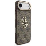 Husa pentru iPhone 17 Air, Guess Hardcase Big 4G Classic Logo (GUHCP17M4GMGCBR), maro
