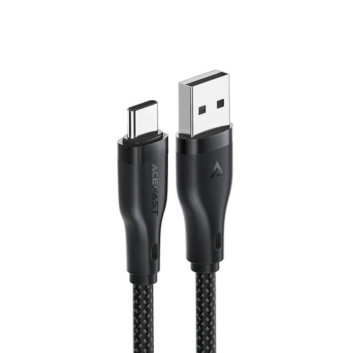 Cablu Acefast de date (C8-04), Incarcare rapida, USB to Type-C, 3A, Nylon Braided, 25.000 Bends, 1.2m, negru