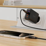 Cablu Acefast de date (C10-04), Incarcare rapida, USB to Type-C, 3A, 25.000 Bends, Durabil Silicon, 1.2m, negru