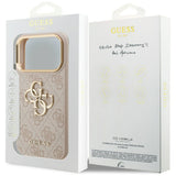 Husa pentru iPhone 17 Pro, Guess Hardcase Big 4G Classic Logo (GUHCP17L4GMGCPI), roz