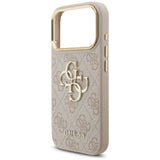 Husa pentru iPhone 17 Pro, Guess Hardcase Big 4G Classic Logo (GUHCP17L4GMGCPI), roz
