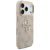 Husa pentru iPhone 17 Pro, Guess Hardcase Big 4G Classic Logo (GUHCP17L4GMGCPI), roz