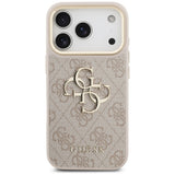 Husa pentru iPhone 17 Pro, Guess Hardcase Big 4G Classic Logo (GUHCP17L4GMGCPI), roz