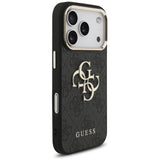 Husa pentru iPhone 17 Pro, Guess Hardcase Big 4G Logo Classic (GUHCP17L4GMGCGR), negru